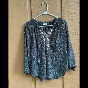 floral Mason and Belle top